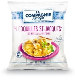 4 COQUILLES ST JACQUES A LA BRETONNE 360 GR