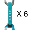 6 DEGAINES DJINN AXESS TURQUOISE 12 CM PETZL