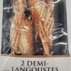 2 DEMI LANGOUSTES CUITES 420G