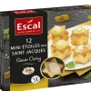 12 MINI FEUILLETES ETOILES ST JACQUES CURRY 150G