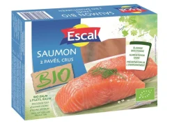 2 PAVES DE SAUMON BIO SANS PEAU 250GR