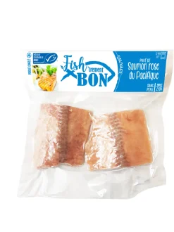 2 PAVES DE SAUMON SAUVAGE SANS PEAU 250G