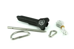 Accroche poisson stylet inox + monofil nylon et sleeves + fixation de ceinture SIGALSUB