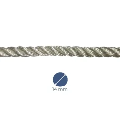 AMARRE POLYAMIDE 3 TORONS - BLANC - MEYER-SANSBOEUF