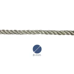AMARRE POLYAMIDE 3 TORONS - BLANC - MEYER-SANSBOEUF