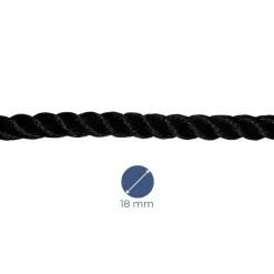 AMARRE POLYESTER 3 TORONS - NOIR - MEYER-SANSBOEUF