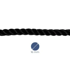 AMARRE POLYESTER 3 TORONS - NOIR - MEYER-SANSBOEUF
