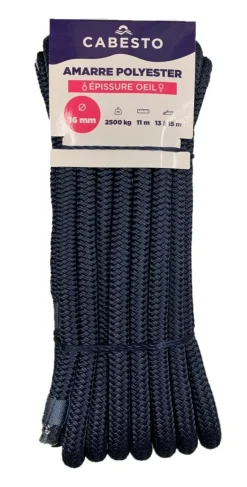 AMARRE SOUPLE AVEC OEILLET POUR BORNE D'AMARRAGE BLEU - CABESTO