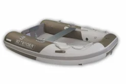 Annexe plancher gonflable type catamaran - Twin Fastcat vert olive/blanc - 3D Tender