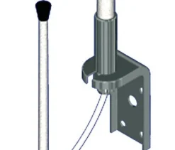 Antenne VHF ECO 3dB. 1.5m. 25m de câble. équerre métal (178)
