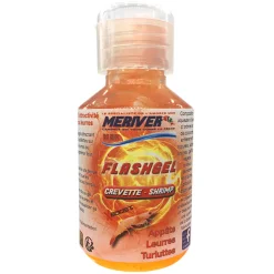 ATTRACTANT MER FLASHGEL XBOOST PAILLETÉ CREVETTE 100ML MERIVER