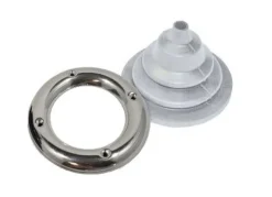 Bague passe-câbles inox avec soufflet Dutral - Osculati