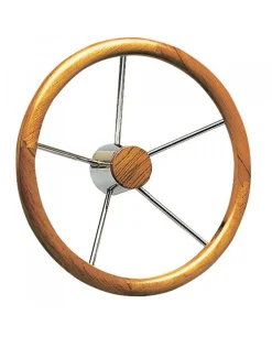 Barre à roue. avec couronne en teck à fort diamètre - Osculati