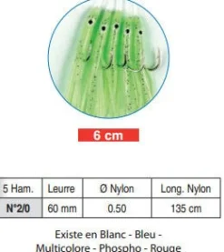 BAS DE LIGNE FLASHMER 5 CHIPIRONS