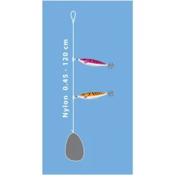 BAS DE LIGNE FLASHMER 2 TURLUTTES SEICHE/ENCORNET