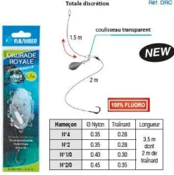 BAS DE LIGNE FLASHMER DAURADE ROYALE COULISSANT