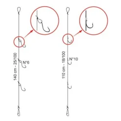 BAS DE LIGNE FLASHMER FLUOROCARBONE