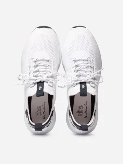 Basket de pont en toile femme JELLINA BLANC TBS