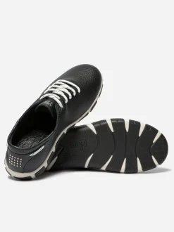 Basket navigation en cuir femme JAZURU BLEU TBS