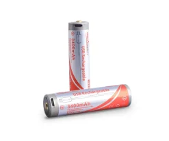 Batterie rechargeable 18650 charge USB 3400 mAh ORCATORCH