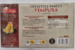 BEIGNETS TEMPURA CREVETTES PRE FRITS 750G GEL PECHE