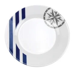 Boite de 16 pièces: 12 assiettes rondes + 4 mugs - marina