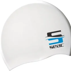 Bonnet de bain silicone adulte blanc SEAC SUB