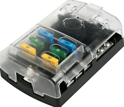 Boîte porte-fusibles standards en polycarbonate - 6 ou 12 emplacements - Osculati