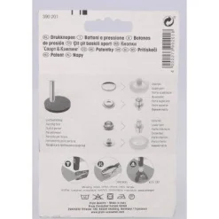 Boutons pression en laiton Ø12mm (10 pièces)