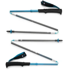 Bâtons de randonnée DISTANCE CARBON Z POLES Desert Sky BLACK DIAMOND