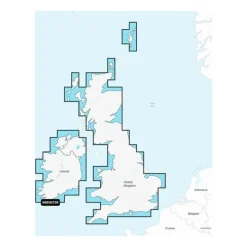 CARTE NAVIONICS+ POUR SONDEUR GARMIN - REGULAR - Royaume Uni et Irlande