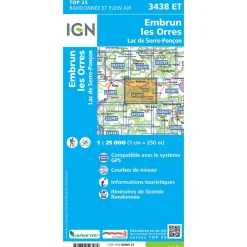Carte Top 25 - 3438ET Embrun