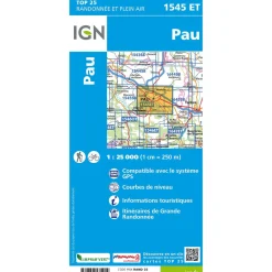 Carte Top 25 - 1545ET Pau