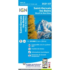 Carte Top 25 - 3531ET St-Gervais-Les-Bains