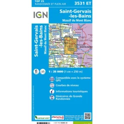 Carte Top 25 - 3531ET St-Gervais-Les-Bains