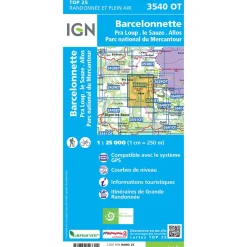 Carte Top 25 - 3540OT Barcelonnette