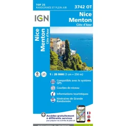 Carte Top 25 - 3742OT Nice Menton