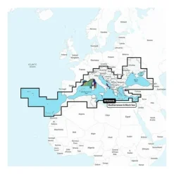 CARTES NAVIONICS+ / VISION+ POUR SONDEURS GARMIN - LARGE - EUROPE