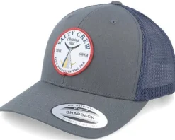 CASQUETTE / CHAPEAU SALTY CREW BOTTOM DWELLER RETRO TRUCKER HOMME COULEUR CHARCOAL TAILLE 1Sz