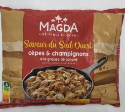 CEPES ET CHAMPIGNONS A LA GRAISSE DE CANARD 300G MAGDA SURGELE