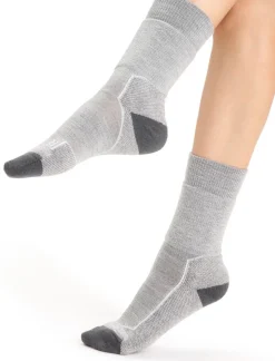 Chaussettes femme chaude HIKE+ HEAVY CREW JET HTHR ICEBREAKER