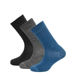 Chaussettes Merinos DAILY MERINO LIGHT SOCK 3PK FLOOD MIX 41-46 DEVOLD