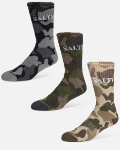 CHAUSSETTES SALTY CREW CAMO 3 PACK HOMME COULEUR MULTI TAILLE 1Sz