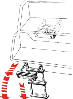 Échelle bateau Sous Plateforme - modèle compact - Cabesto