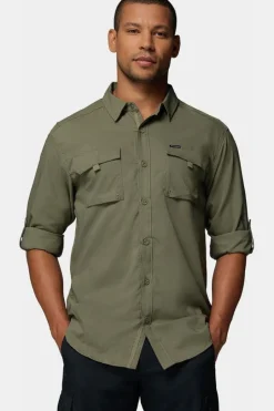 Chemise de randonnée Homme SILVER RIDGE UTILITY II LS SHIRT STONE GREEN COLUMBIA