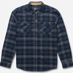 CHEMISE TISSÉE SALTY CREW FATHOM HOMME COULEUR NAVY KHAKI | SALTY CREW