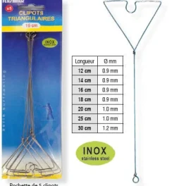 CLIPOTS INOX FLASHMER TRIANGULAIRES