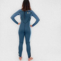 Combinaison de longe-côte Double Zip 3/2 mm femme Watershades Blue MELLOW SEA SEAFLOW