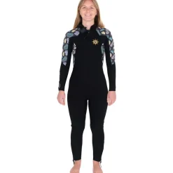 Combinaison de longe-côte double zip 4/3 mm femme Floral MELLOW SEA ANFIBI