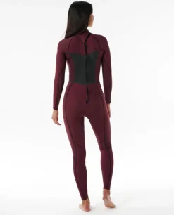 Combinaison de surf femme DAWN PATROL warmth 3/2 mm back zip prune RIP CURL